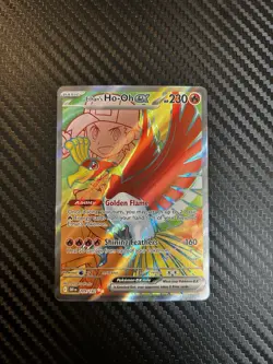 Ethan's Ho-Oh ex 209/182 Pokemon SV10: Destined Rivals Full Art Rare Holo NM/M - Image 1