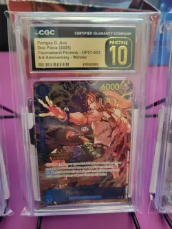 CGC PRISTINE 10 One Piece 3rd Anniversary Winner 3 Brothers (Luffy, Ace, Sabo) - Image 3