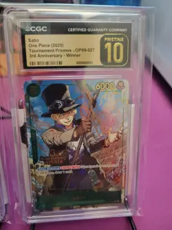 CGC PRISTINE 10 One Piece 3rd Anniversary Winner 3 Brothers (Luffy, Ace, Sabo) - Image 4