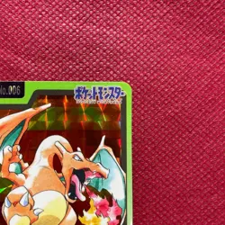 Charizard Prism Card Bandai Carddass File No.006 Japanese Pocket Monsters - Image 5