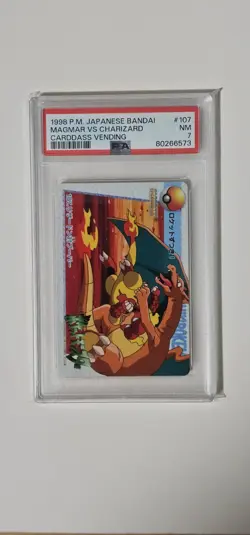 Pokemon Carddass Card Charizard Vs Magmar 107 Bandai Pocket Monsters - Image 1