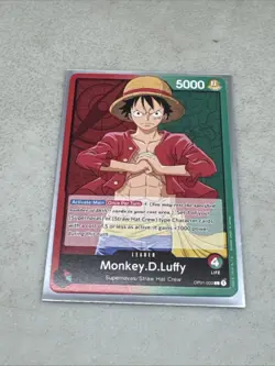 Pre Errata Monkey. D. Luffy Leader Romance Dawn OP01-003 One Piece Near Mint - Image 1