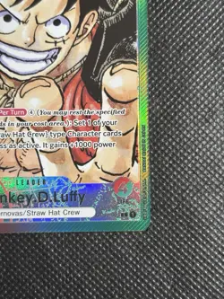 One Piece TCG - Monkey. D. Luffy OP01-003 Pre-Errata Near Mint Romance Dawn - Image 2