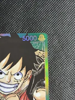 One Piece TCG - Monkey. D. Luffy OP01-003 Pre-Errata Near Mint Romance Dawn - Image 5