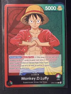 Monkey.D.Luffy - OP01-003 - Leader - English - Near Mint - One Piece CCG - Image 1