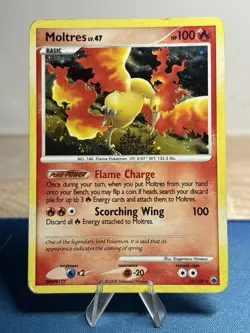 Moltres 10/100 DP Majestic Dawn Holo Rare Card Pokemon TCG LP MP - Image 1