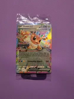 Eevee ex - 075/131 (Prismatic Evolutions Stamp) SEALED PROMO! Pokemon TCG Card - Image 1
