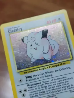 Pokemon TCG Clefairy Base Set 5/102 Holo Unlimited Holo Rare LP* - Image 2