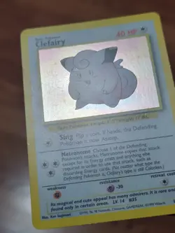 Pokemon TCG Clefairy Base Set 5/102 Holo Unlimited Holo Rare LP* - Image 3