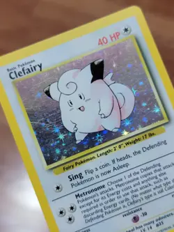 Pokemon TCG Clefairy Base Set 5/102 Holo Unlimited Holo Rare LP* - Image 5