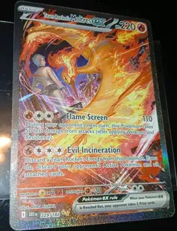 Team Rocket's Moltres ex 229/182 Sv10: Destined Rivals SIR Holo Pokemon TCG NM - Image 1