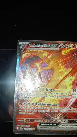 Team Rocket's Moltres ex 229/182 Sv10: Destined Rivals SIR Holo Pokemon TCG NM - Image 2