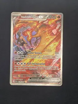 Team Rocket's Moltres ex 229/182 Sv10: Destined Rivals SIR Holo Pokemon TCG NM - Image 1