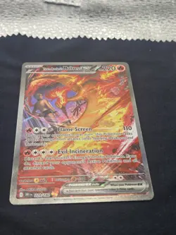 Team Rocket's Moltres ex 229/182 Sv10: Destined Rivals SIR Holo Pokemon TCG NM - Image 4