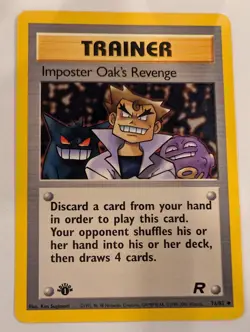Imposter Oak's Revenge 76/82 Team Rocket 1st Edition - Pokemon Card - Image 1