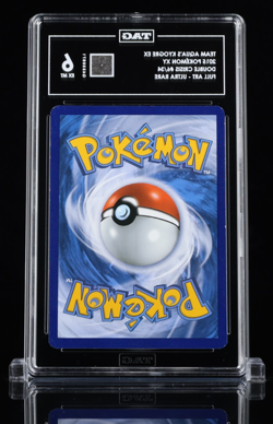 2015 POKEMON XY DOUBLE CRISIS 6/34 TEAM AQUA'S KYOGRE EX FULL ART TAG 6 EX. MT - Image 2