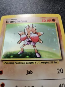 Pokemon Base Set Hitmonchan Holo Rare 7/102 EXCELLENT-NEAR MINT - Image 2