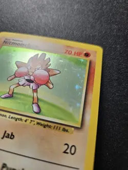 Pokemon Base Set Hitmonchan Holo Rare 7/102 EXCELLENT-NEAR MINT - Image 4