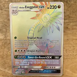 Alolan Exeggutor GX 118/111 Secret Rare Holo Crimson Invasion Pokemon MP chase - Image 1