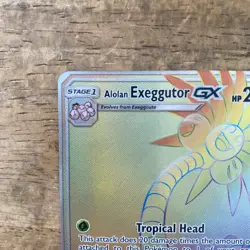 Alolan Exeggutor GX 118/111 Secret Rare Holo Crimson Invasion Pokemon MP chase - Image 2