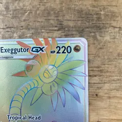 Alolan Exeggutor GX 118/111 Secret Rare Holo Crimson Invasion Pokemon MP chase - Image 3