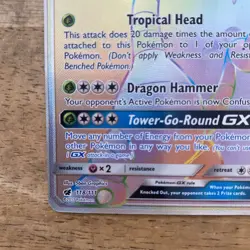 Alolan Exeggutor GX 118/111 Secret Rare Holo Crimson Invasion Pokemon MP chase - Image 4
