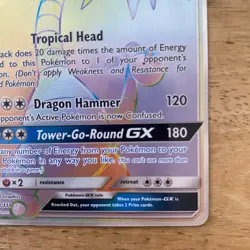 Alolan Exeggutor GX 118/111 Secret Rare Holo Crimson Invasion Pokemon MP chase - Image 5