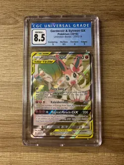 Pokemon Gardevoir & Sylveon GX 205/214 Alternate Full Art Unbroken Bonds CGC 8.5 - Image 1