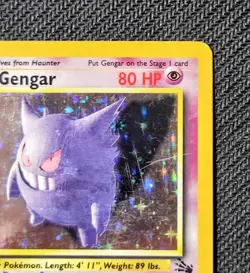 Pokemon Gengar 5/62 Fossil Unlimited: Holofoil - MP Condition TCG - Image 4