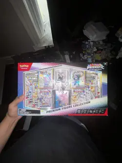 Pokemon Scarlet & Violet Prismatic Evolutions Premium Figure Box Espeon Umbreon - Image 1