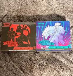 Pokemon TCG Destined Rivals ETB + Journey Together ETB Elite Trainer Box SEALED - Image 1