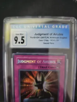 2003 Yu-Gi-Oh! TCG Judgment of Anubis Dark Crisis DCR-105 Secret Rare CGC 9.5/10 - Image 2