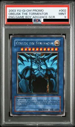 PSA 9 Yu-Gi-Oh Obelisk the Tormentor GBI-002 Secret Rare Promo English 2003 - Image 1