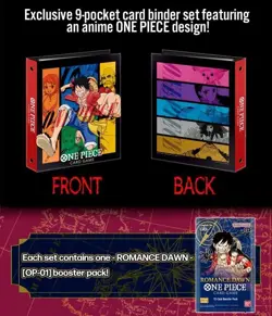 One Piece TCG 9-Pocket Binder Set "Anime Version" (Incl. 1x Booster Pack - OP01) - Image 2