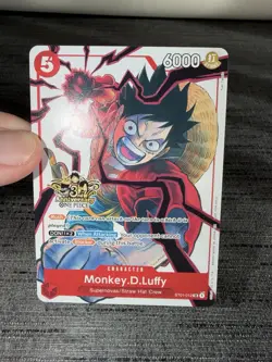 Carte One Piece Monkey.D.Luffy ST01-012 3rd Anniversary Anglais / English Card - Image 3
