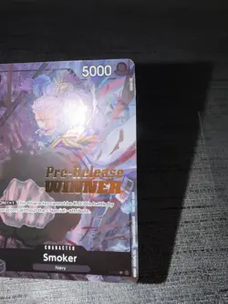 Carte One Piece Smoker P-025 Promo Pre-Release WINNER English Card - Image 5