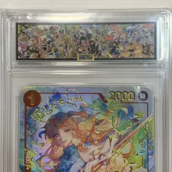 Blue Nami One Piece TCG Chinese Slab Card Waifu 1st Anniversary OP01-016 Hidden - Image 3