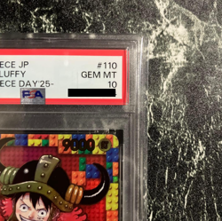 PSA 10 One Piece Monkey D. Luffy P-110 Promos Japanese One Piece Day '25 - Image 3