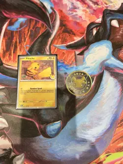 Pikachu 051 /162 Stamped 2026 Pokemon Day 30 Promo TCG With Coin - Image 3