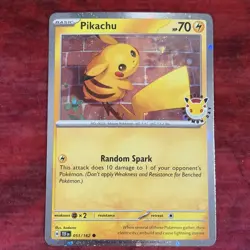 Pikachu 051 /162 Stamped 2026 Pokemon Day 30 Promo TCG With Coin - Image 2