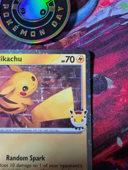 Pikachu 051 /162 Stamped 2026 Pokemon Day 30 Promo TCG With Coin - Image 4