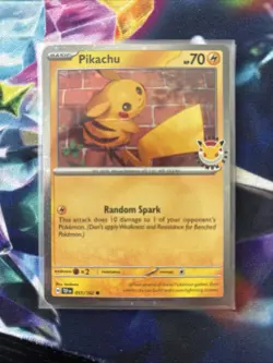 Pikachu 051 /162 Stamped 2026 Pokemon Day 30 Promo TCG With Coin - Image 1