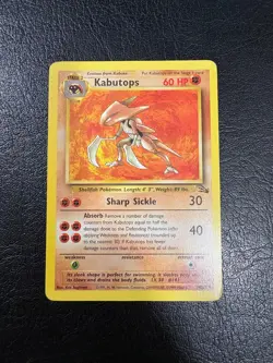 Pokemon WOTC 1999 Fossil set Kabutops Rare Vintage Pokemon Card - Image 1