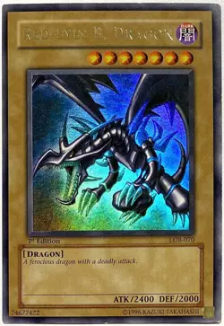 YuGiOh Red-Eyes B. Dragon LOB-070 1st Edition Ultra Rare NA Glossy - Image 1