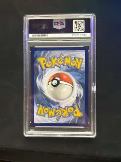 2019 POKEMON SUN & MOON TEAM UP #165 FULL ART/GENGAR & MIMIKYU GX PSA 9 DAMAGED - Image 2