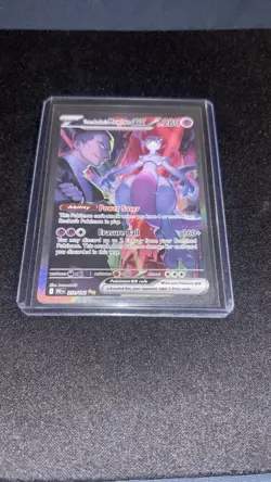Pokemon Team Rocket's Mewtwo ex 231/182 Destined Rivals Rare Holo English Card - Image 2