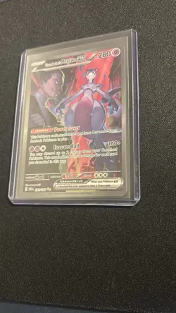 Pokemon Team Rocket's Mewtwo ex 231/182 Destined Rivals Rare Holo English Card - Image 4