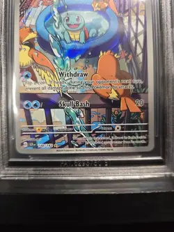 Pokemon TCG Squirtle Stellar Crown Illustration Card 148/142 - Image 2
