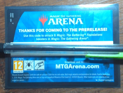 MTG MTGA ARENA CODE CARD PRERELEASE 6 BOOSTER PACKS MAGIC GATHERING FOUNDATIONS - Image 1