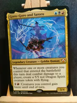 Goro-Goro and Satoru - Commander March of the Machine Mythic - NM (see pics) MTG - Image 1